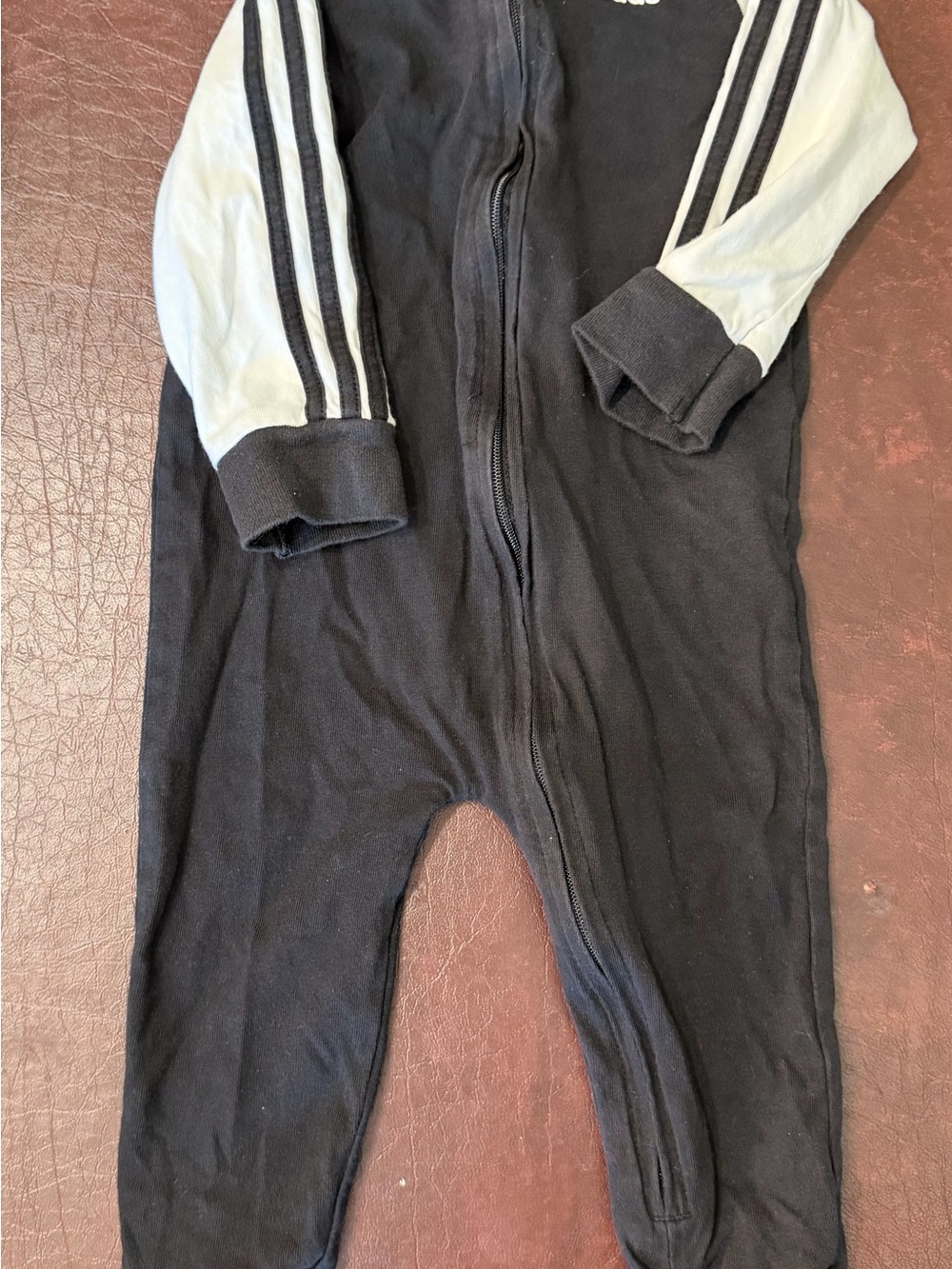 Adidas Baby Boy/Girl Footed Sleeper Romper 9M